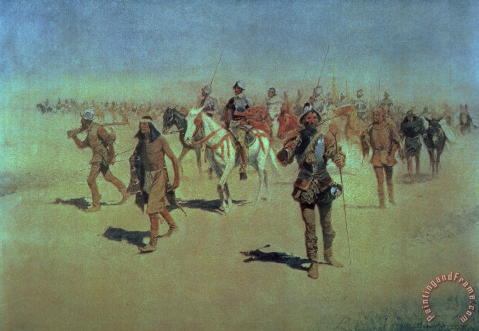 960x663 Frederic Remington Francisco Vasquez De Coronado Making His Way - Coronado Painting