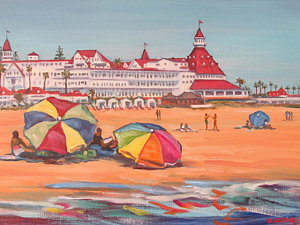 300x225 Hotel Del Coronado Paintings - Coronado Painting