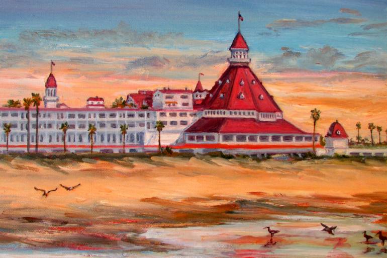 770x513 Saatchi Art Hotel Del Coronado - Coronado Painting