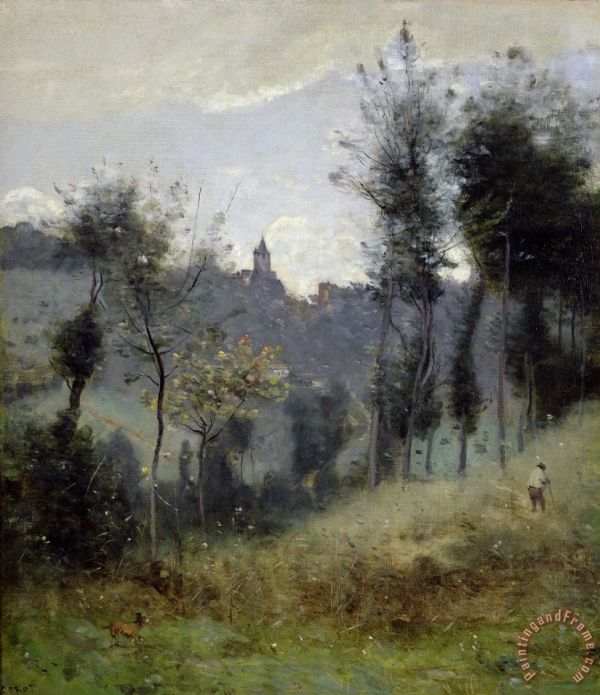 600x695 Jean Baptiste Camille Corot - Corot Painting