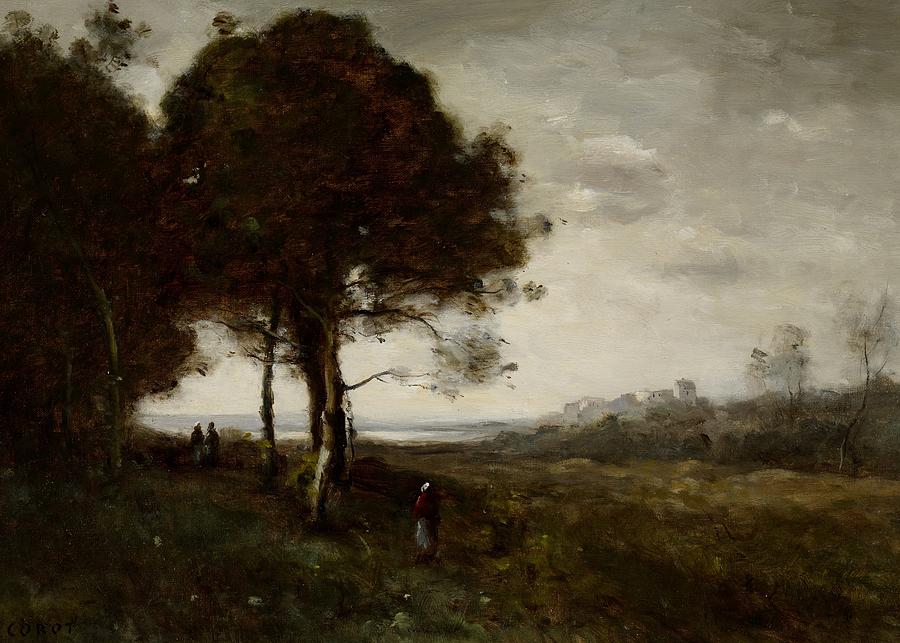 900x643 Landscape Painting By Jean Baptiste Camille Corot - Corot Painting