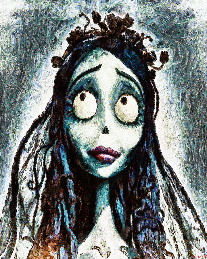 720x900 Corpse Bride Painting By Joe Misrasi - Corpse Bride Painting