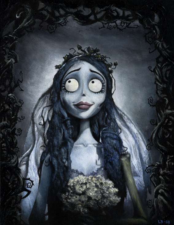 567x735 Corpse Bride By Linalightning - Corpse Bride Painting