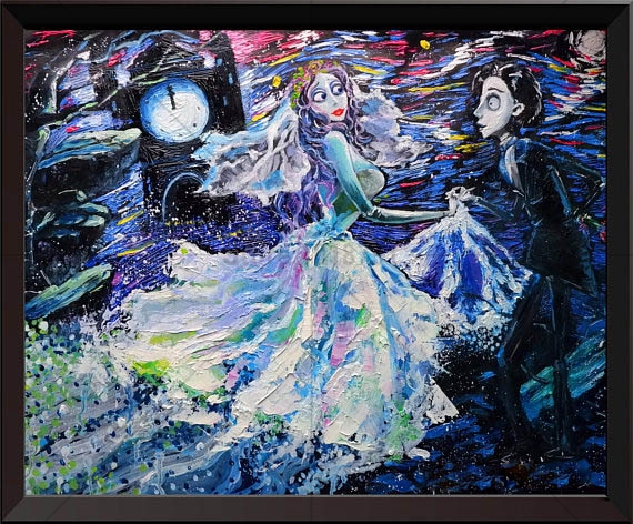 570x472 5d Diamond Embroidery Picture Diamond Painting Corpse Bride Mosaic - Corpse Bride Painting