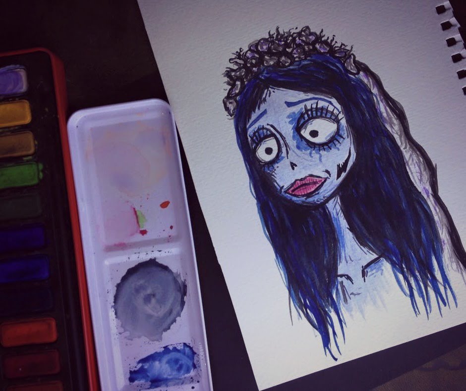 940x790 Emily (Corpse Bride) Speed Painting - Corpse Bride Painting