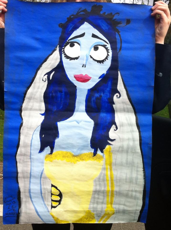 716x960 Emily~corpse Bride~ Painting By Harleyquinnfan1 - Corpse Bride Painting