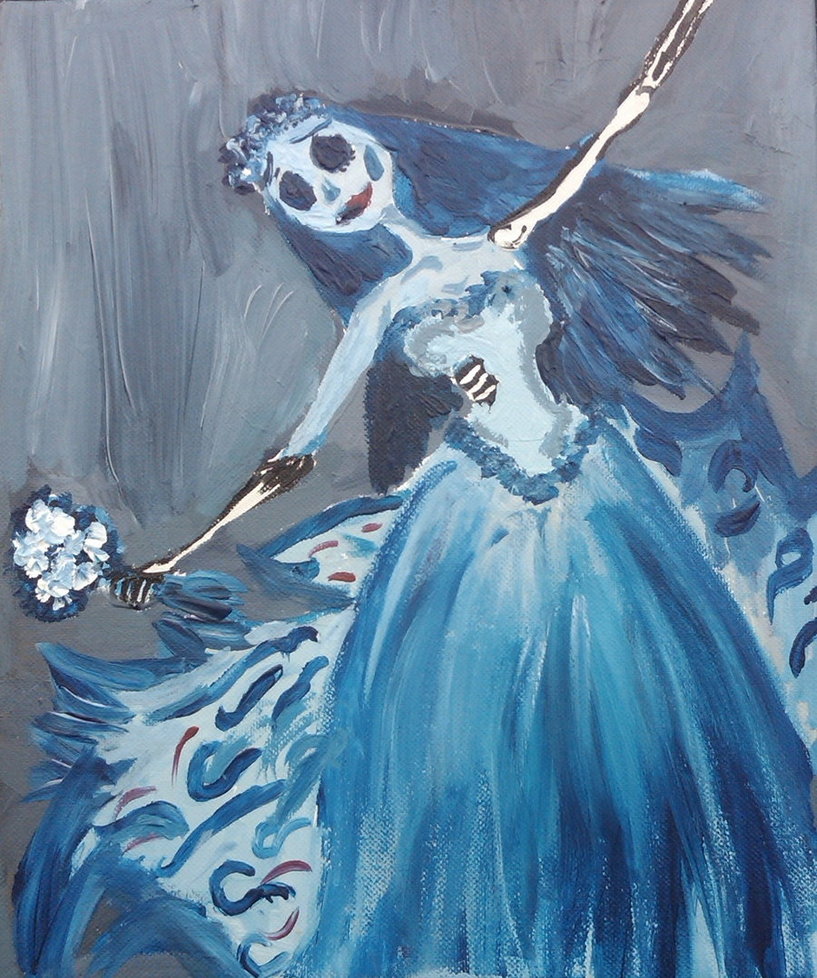 817x978 The Corpse Bride Dancing By Artofmadamegrotesque - Corpse Bride Painting