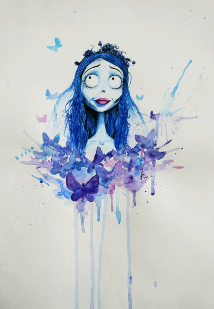 709x1024 By Julia Zombie - Corpse Bride Painting