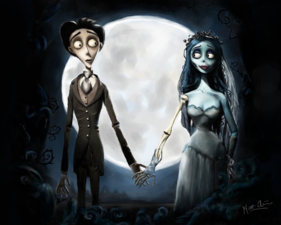 900x722 Corpse Bride - Corpse Bride Painting