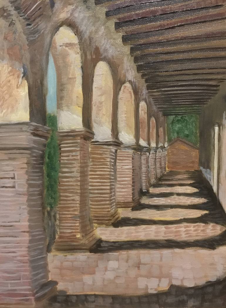 770x1050 Saatchi Art Mission Corridor Painting By Amy Olson - Corridor Painting