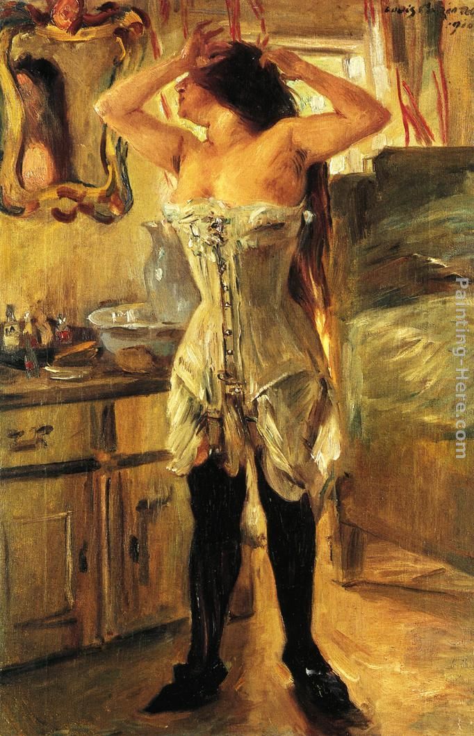 682x1059 In A Corset Painting By Lovis Corinth Art I Like - Corset Painting