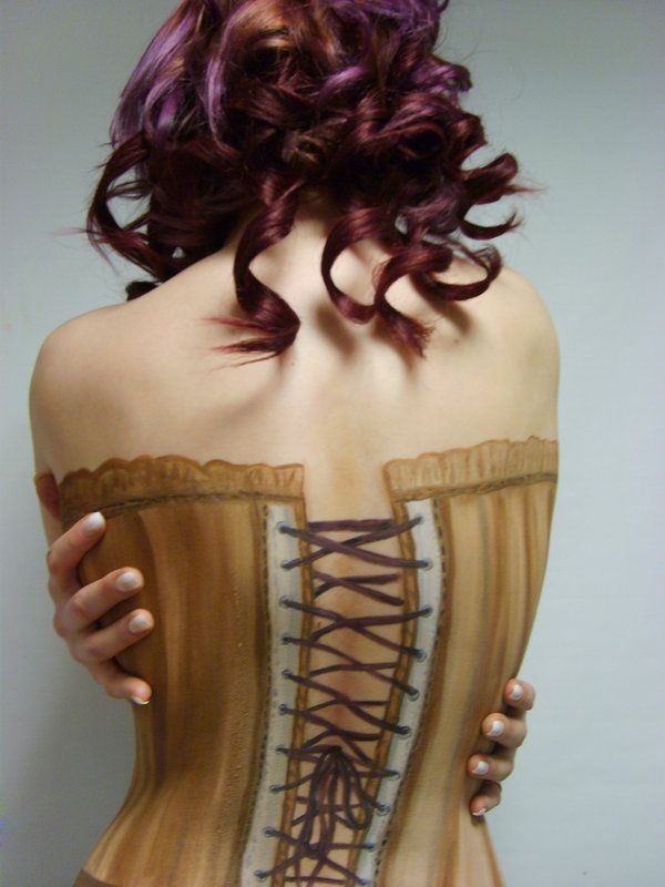 600x800 Body Art Corset. Like But Not For Me ) Randomized. - Corset Painting