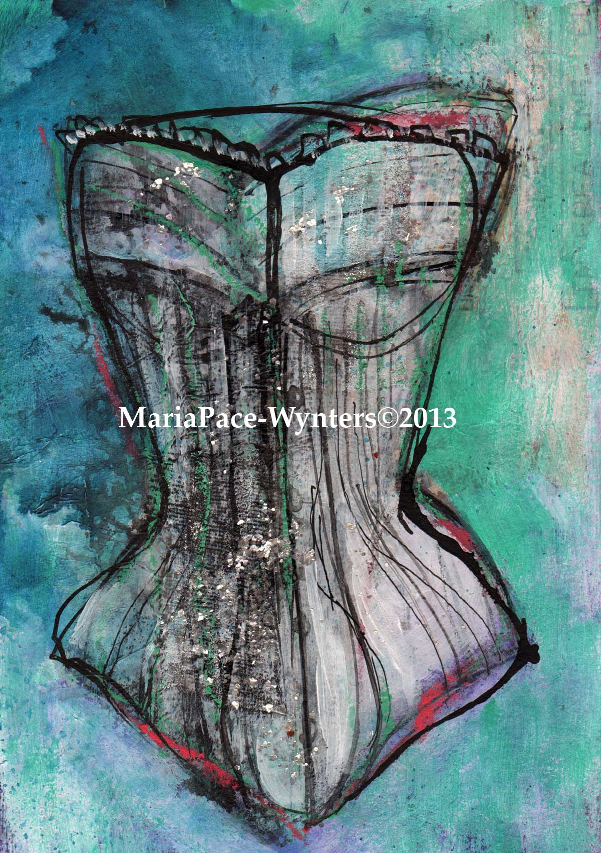 1200x1701 Corset - Corset Painting