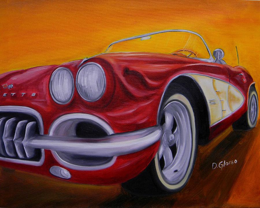 900x720 1960 Corvette - Corvette Painting