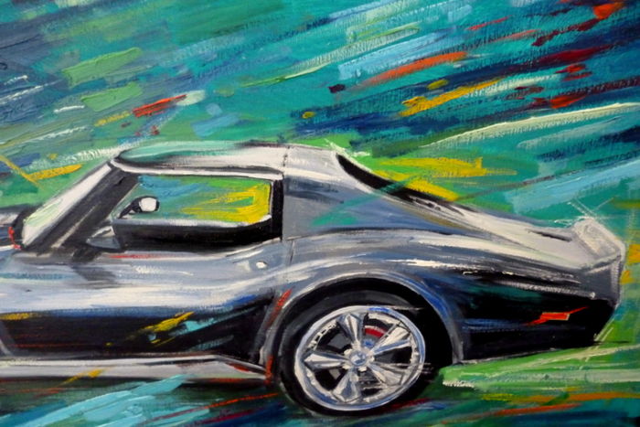 700x467 Pawel Korczynski - Corvette Painting