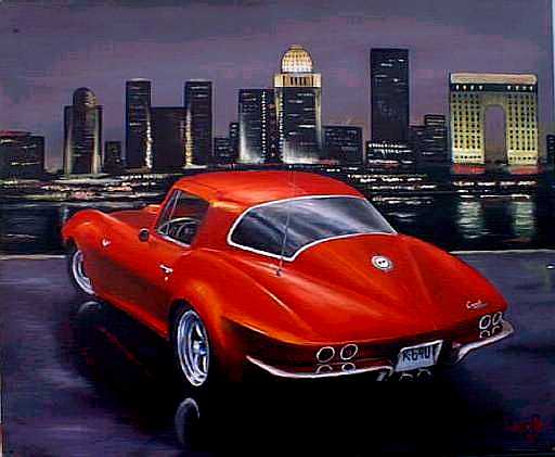 512x421 1964 Corvette - Corvette Painting