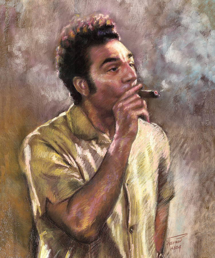 750x900 Kramer Pastel By Ylli Haruni - Cosmo Kramer Painting