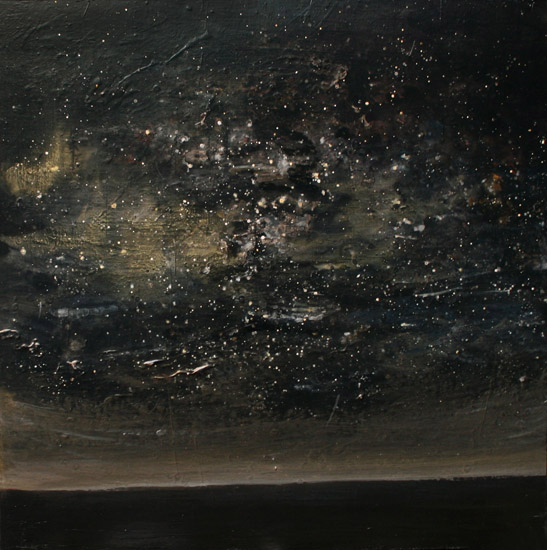 547x550 Hubble Deep Field Cosmos Contemporary Painting Stormy Skies - Cosmos Painting