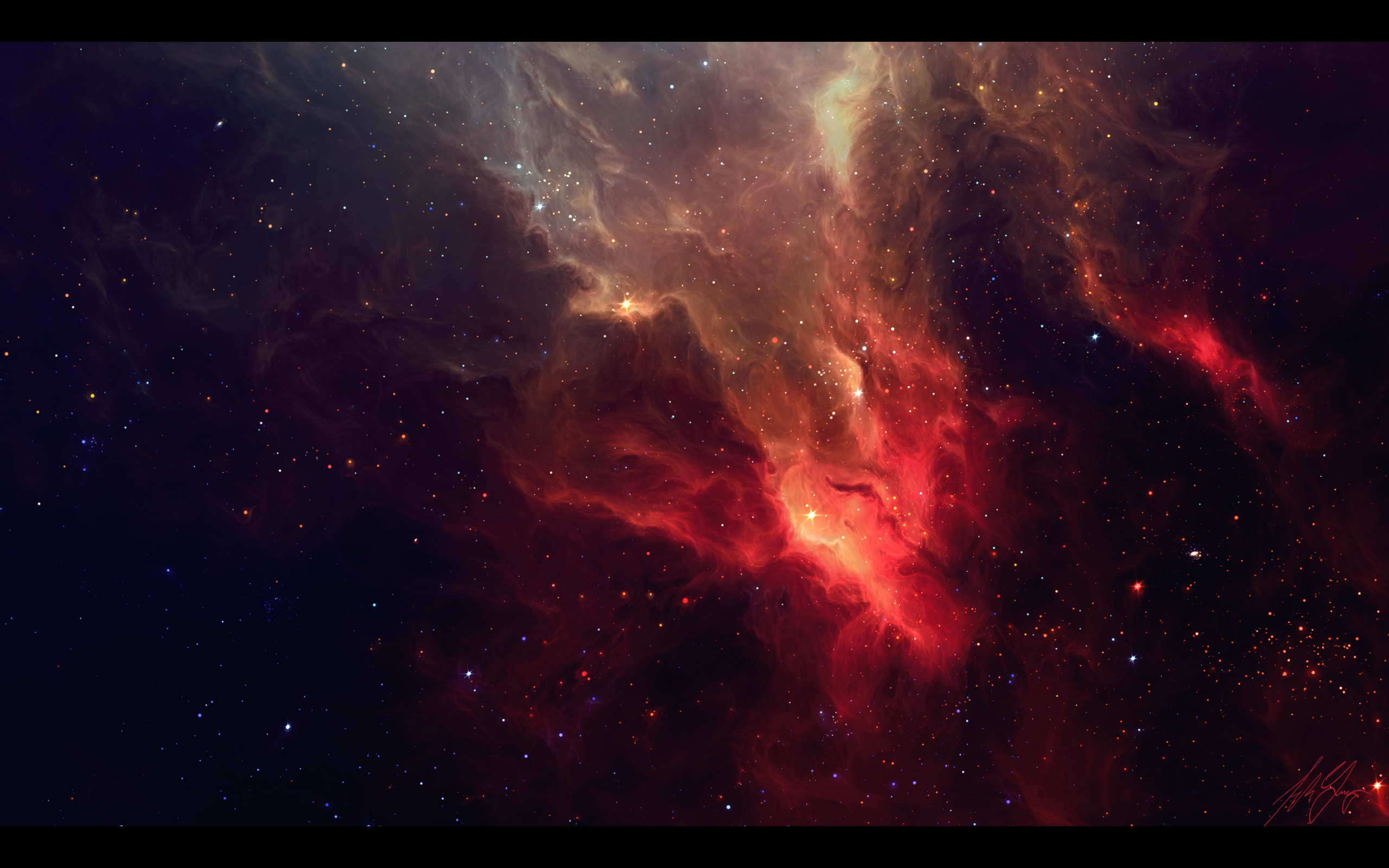 2560x1600 Beauty Of The Cosmos - Cosmos Painting