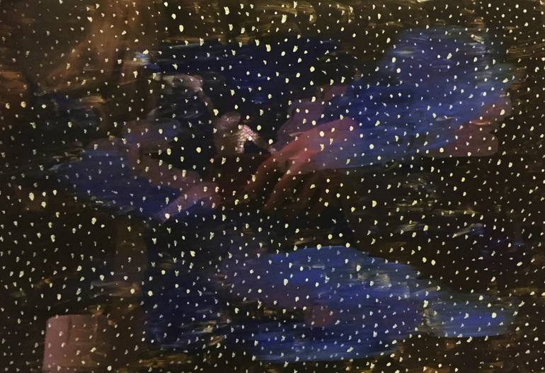 770x527 Saatchi Art Cosmos Painting By Hali Oberdiek - Cosmos Painting