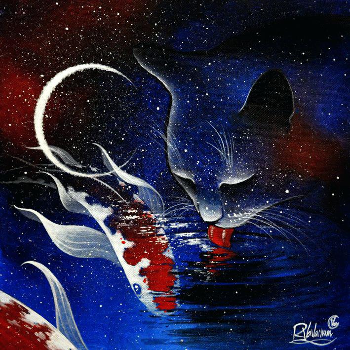 709x709 Cosmos Painting Cosmos Lagoon Original Painting Wheelsinmotion.co - Cosmos Painting