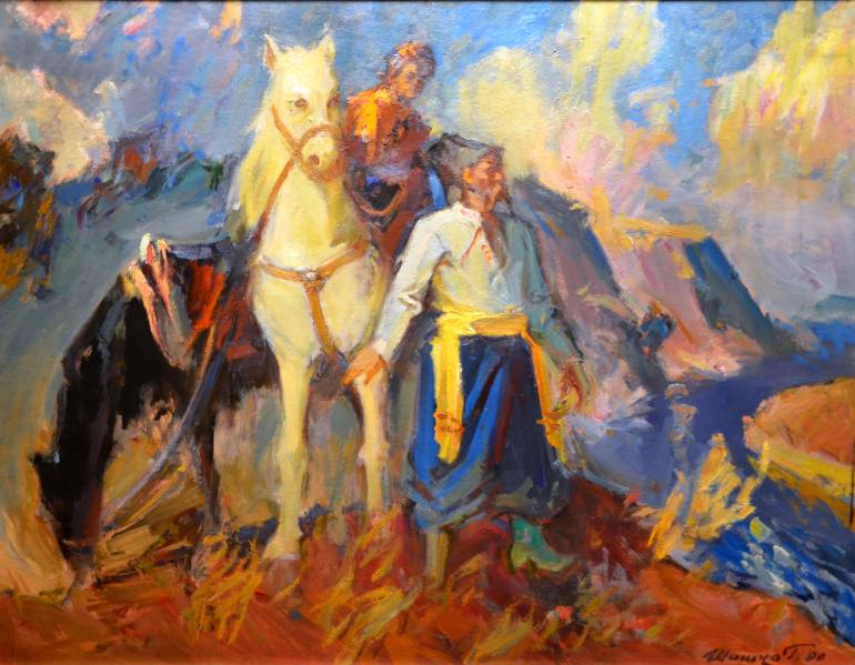 770x599 Saatchi Art Shyshko G. - Cossack Painting