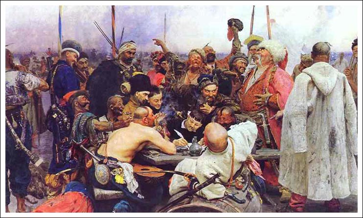 742x446 Zaporozhian Cossacks Of Ukraine - Cossack Painting