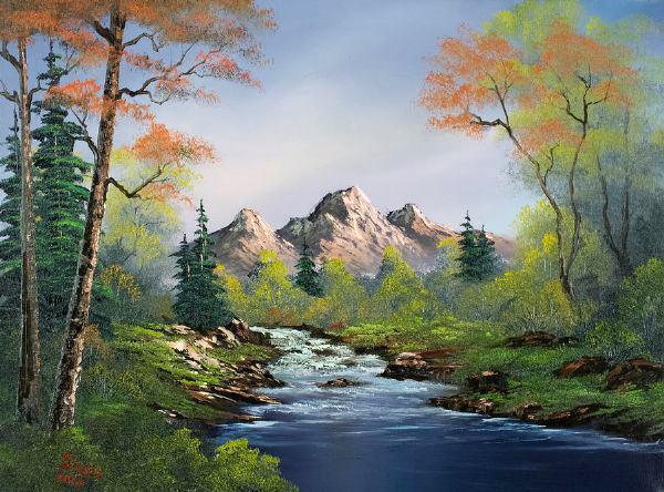 600x444 Astounding Rob Ross Painting Bob Paintings For Sale Painting By - Cost Of A Bob Ross Painting