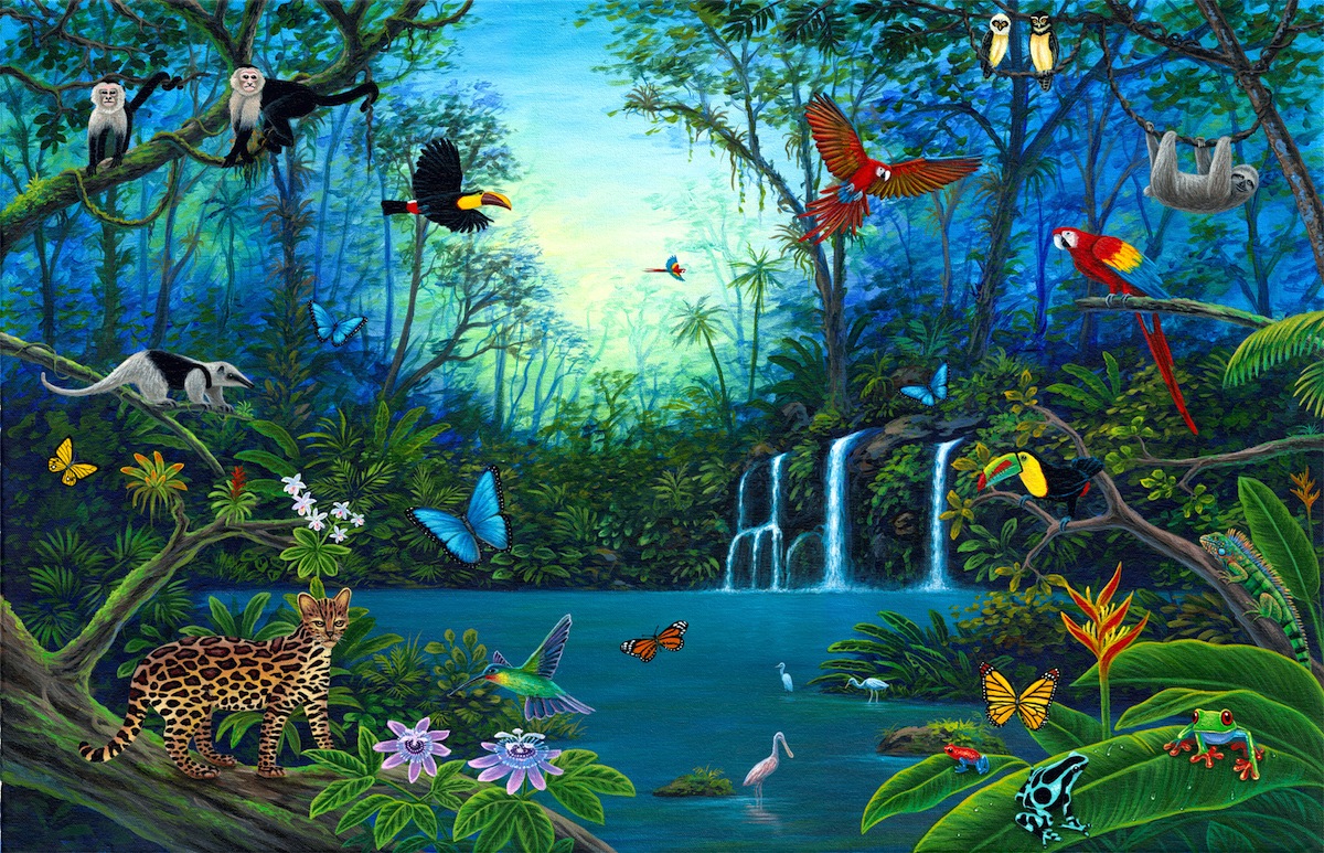 1200x773 David Artavia Oil Painting Artist Tropics Of Costa Rica - Costa Rica Painting
