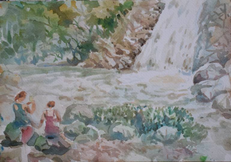 770x539 Saatchi Art Waterfalls - Costa Rica Painting