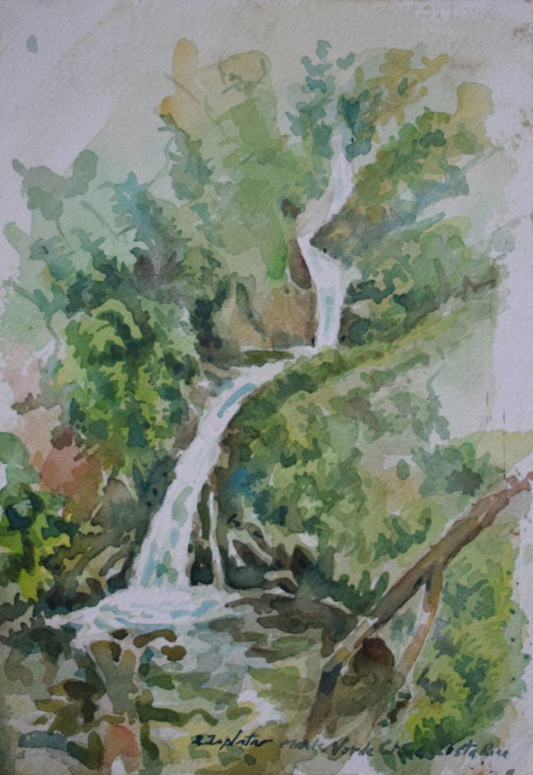 770x1119 Saatchi Art Waterfalls - Costa Rica Painting