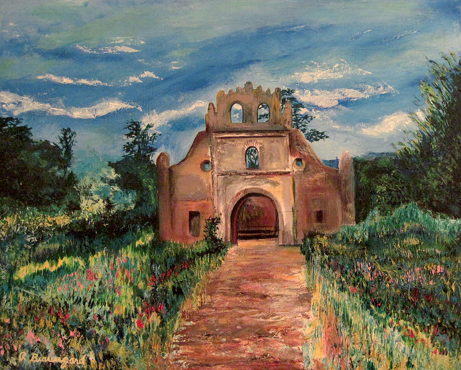 900x721 Costa Rica Ruins Painting By Richard Beauregard - Costa Rica Painting