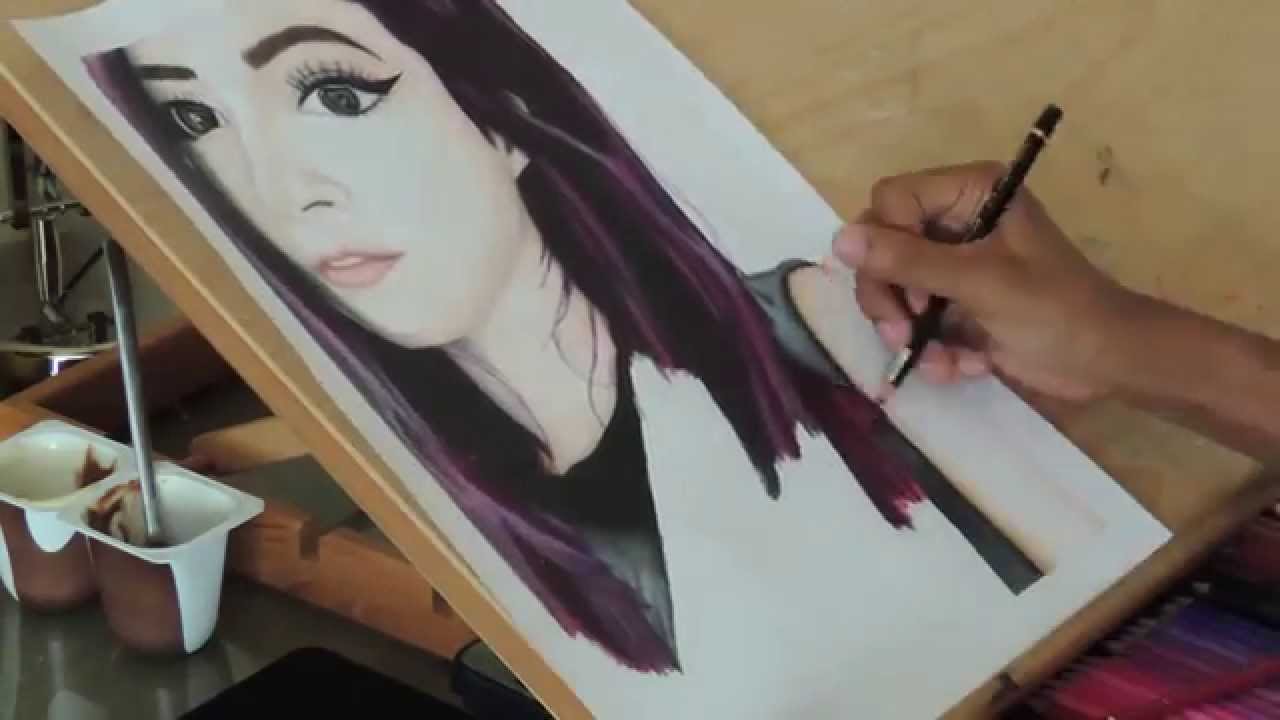 1280x720 Portrait Art - Costanza Painting