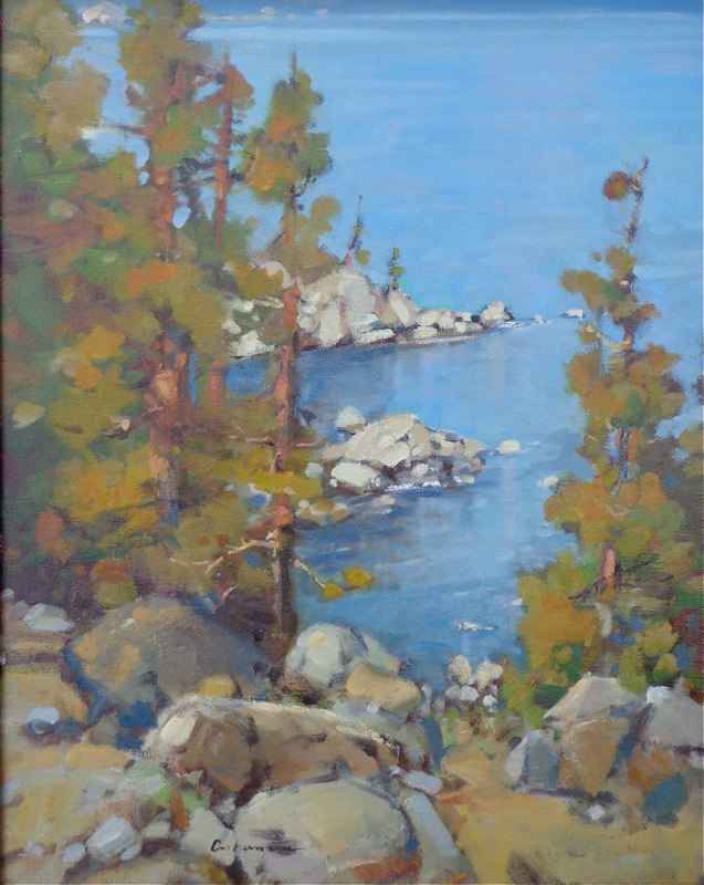 637x800 Tahoe Lakeside By Gene Costanza - Costanza Painting