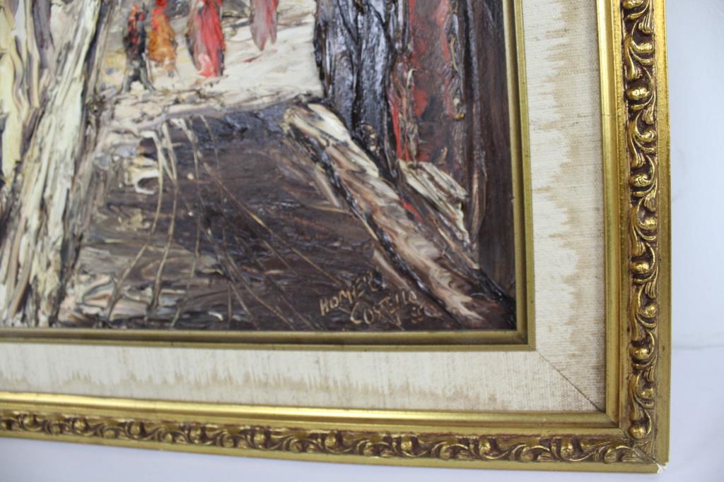 1024x683 Oil Painting On Wood By Homer Costello Property Room - Costello Painting