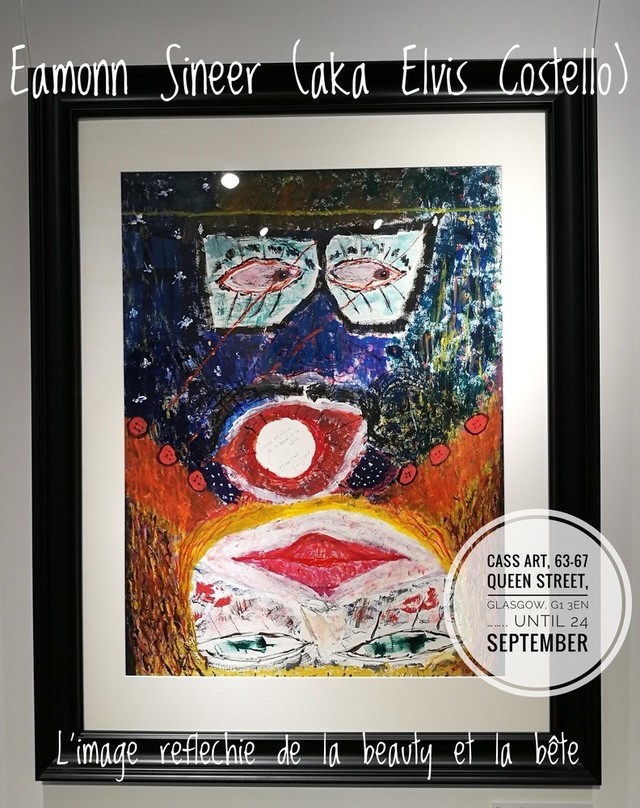 640x808 Art In A Corner Original Art By Elvis Costello Pledgemusic - Costello Painting