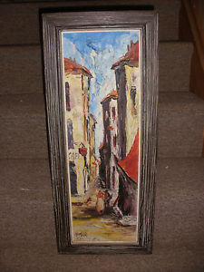 225x300 Vintage Mid Century Impressionist 1956 Homer Costello Pallet Knife - Costello Painting