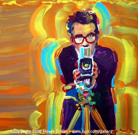 450x442 Elvis Costello This Year's Model Album Cover Painting - Costello Painting