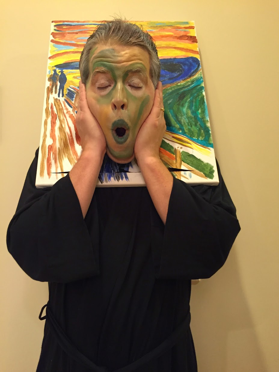 928x1238 Halloween Costume The Scream - Costume Painting
