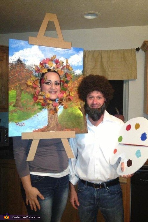 508x762 Bob Ross And His Happy Little Tree Costume - Costume Painting