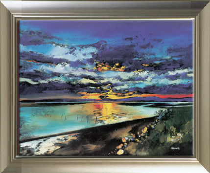 429x354 Craft Art Cotton Canvas Printed Cote D'Azur From Hand Painted - Cote D Azur Painting