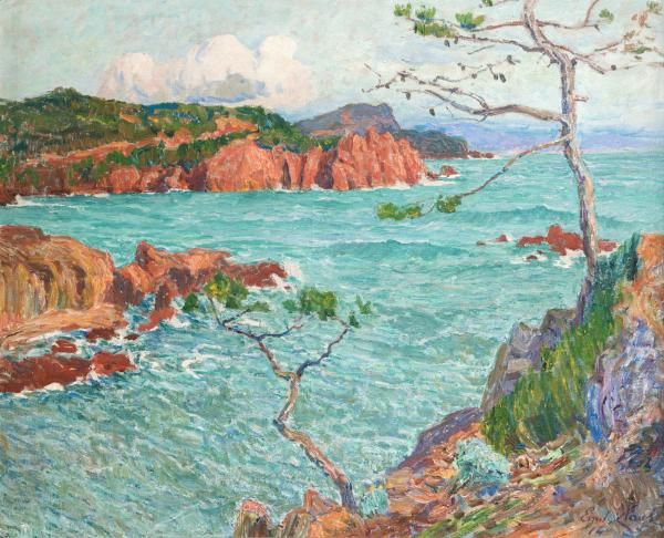 600x486 Emile Claus - Cote D Azur Painting