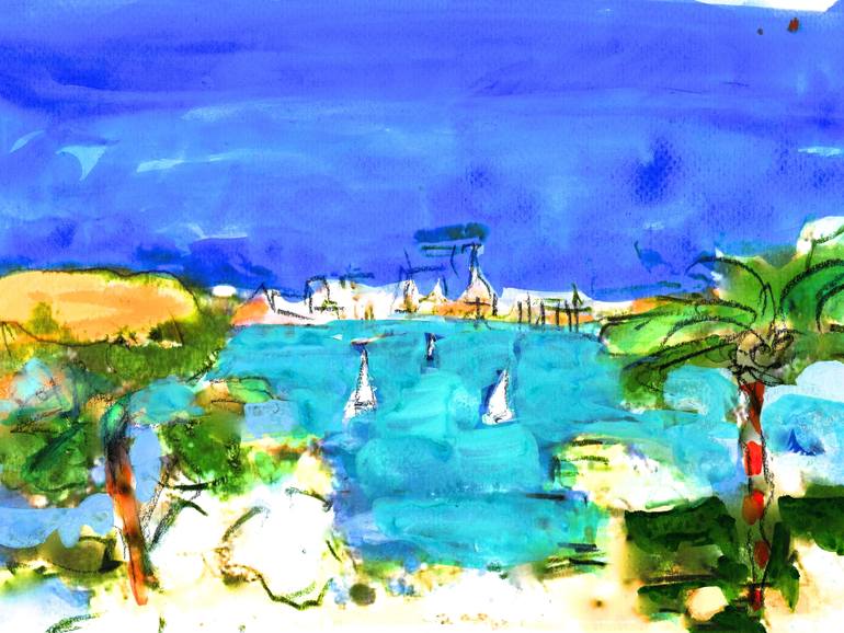 770x578 Saatchi Art Playtime - Cote D Azur Painting