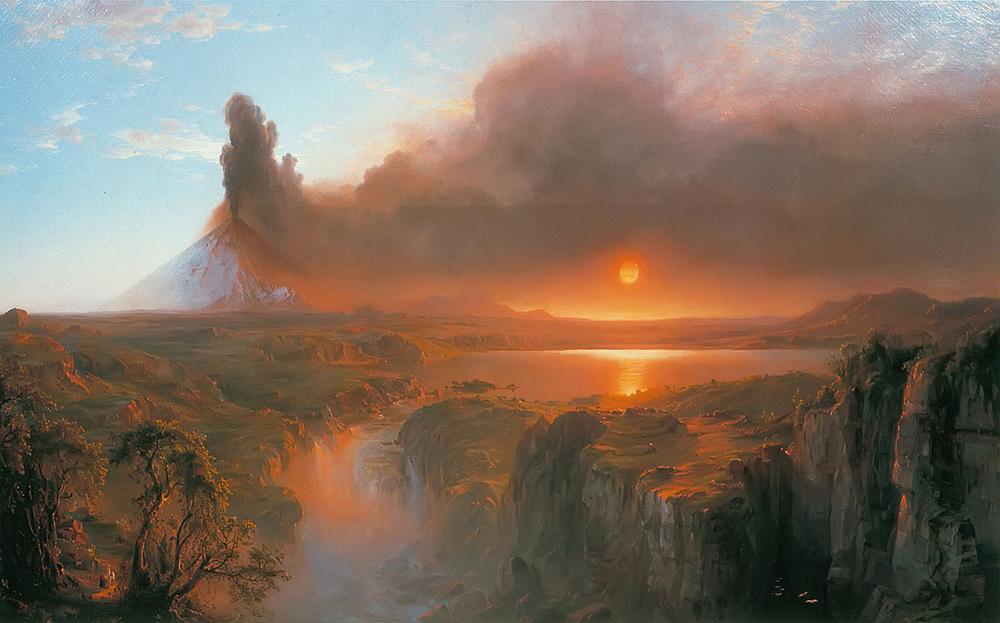 1000x623 Cotopaxi Frederic Edwin Church By Frederic Edwin Church Print - Cotopaxi Painting