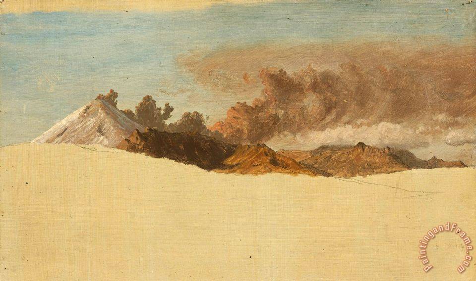 960x568 Frederic Edwin Church Cotopaxi Seen From Ambato, Ecuador Painting - Cotopaxi Painting