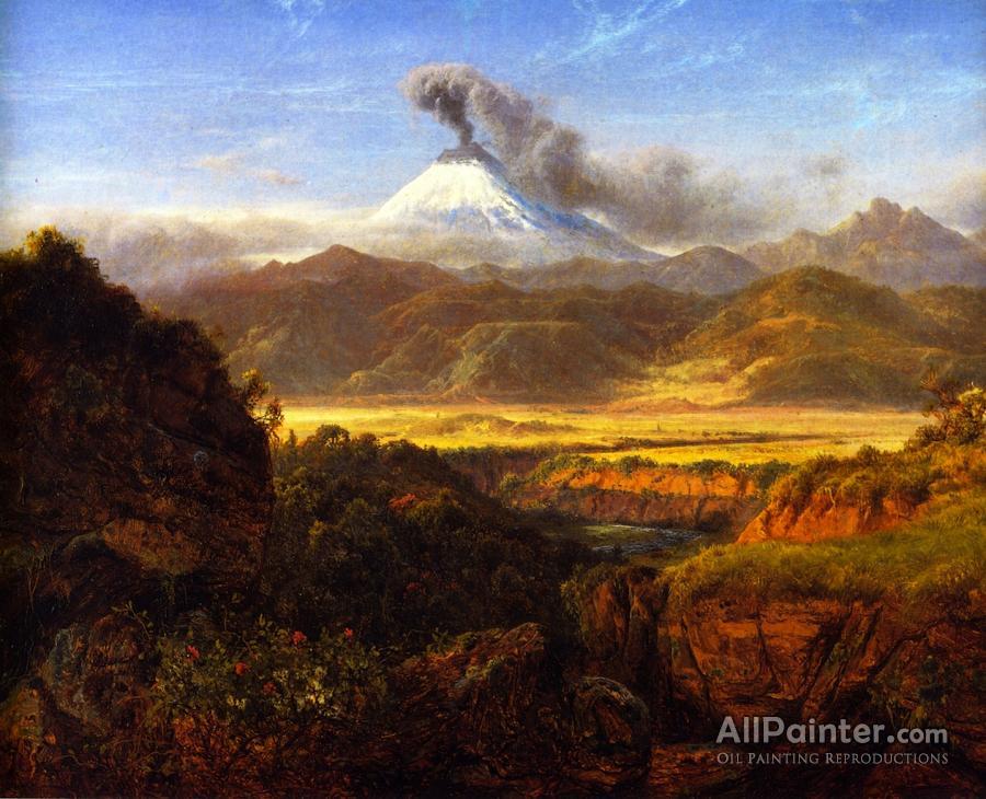 900x730 Louis Remy Mignot Cotopaxi Oil Painting Reproductions For Sale - Cotopaxi Painting