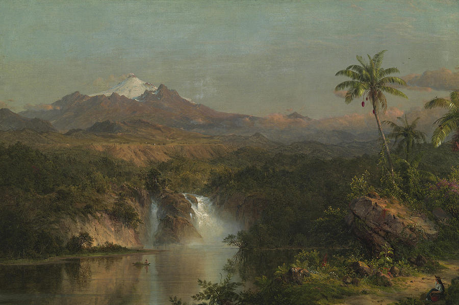 900x598 View Of Cotopaxi Painting By Frederic Edwin Church - Cotopaxi Painting