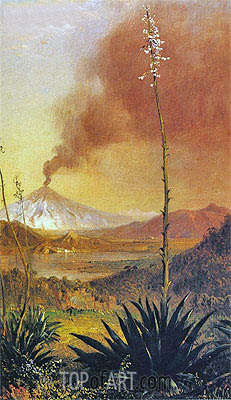 231x400 Cotopaxi Frederic Edwin Church Painting Reproduction 8472 - Cotopaxi Painting