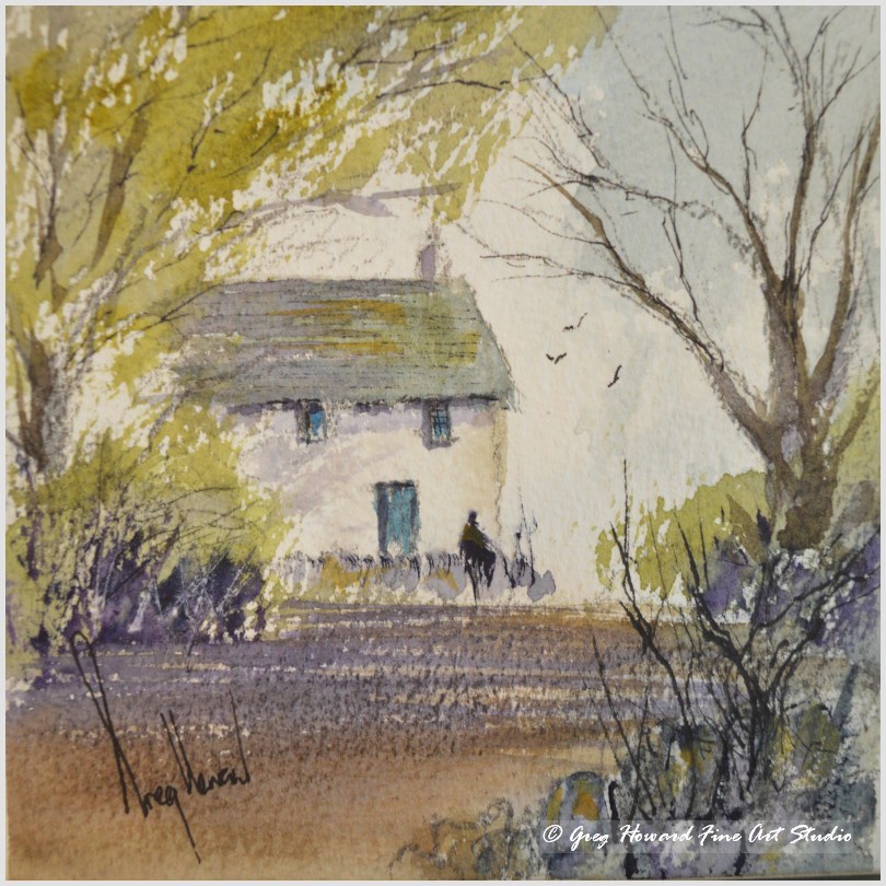 810x810 Title Cottage In The Woods Iii - Cottage In The Woods Painting