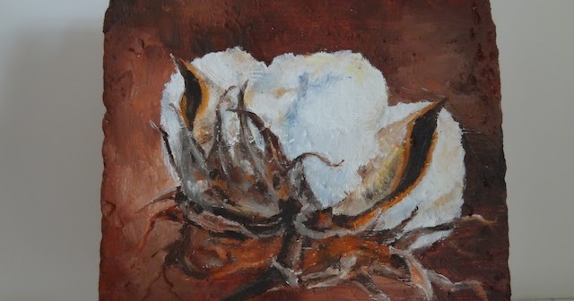 640x336 Pat's Place A Cotton Boll - Cotton Boll Painting